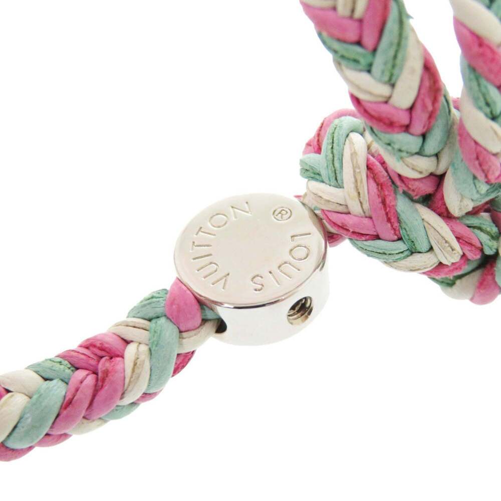 LOUIS VUITTON Pink Leather Charm Bracelet - Picture 5 of 7